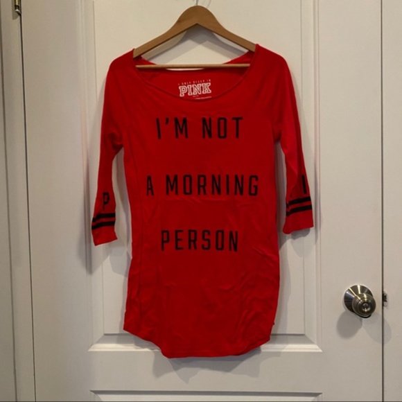 Victoria’s Secret PINK “I Am Not A Morning Person” - Picture 2 of 3